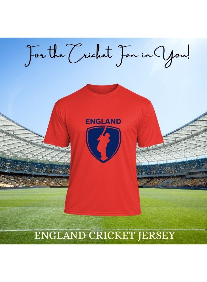 England Jersey Dry-Fit T-Shirt for Adults - Ideal for Sports, Workouts, and Everyday Wear - Comfortable and Stylish Unisex Design - Image 4